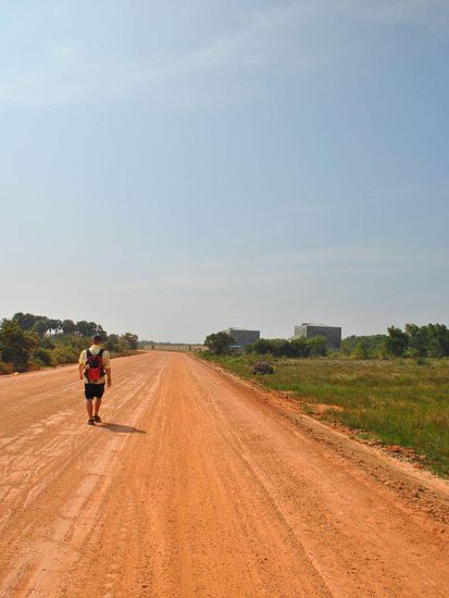 viel Hitze und viel Staub lassen 4 km auch zu gefühlten 14 werden