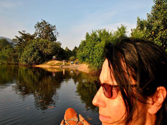 alles gut: anderes Ufer und restliche Familienmitglieder in Sicht.