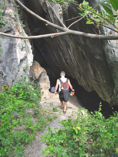 kurz draußen und wieder rein in den Fels