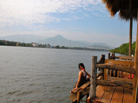 noch ein "cool down" bei den Natural Bungalows auf dem Heimweg