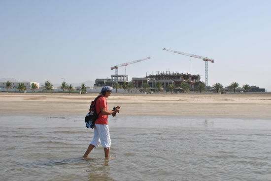 leider eine Baustelle neben der anderen an Land 