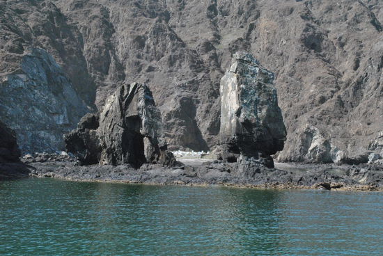 hier ankert das Boot zum Schnorcheln