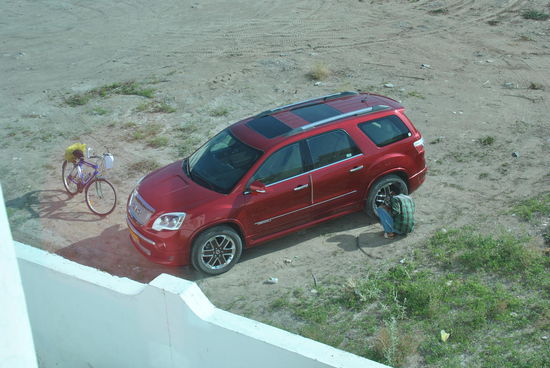 die morgendliche Autowäsche