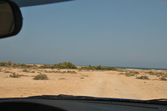 100 m über Schotter