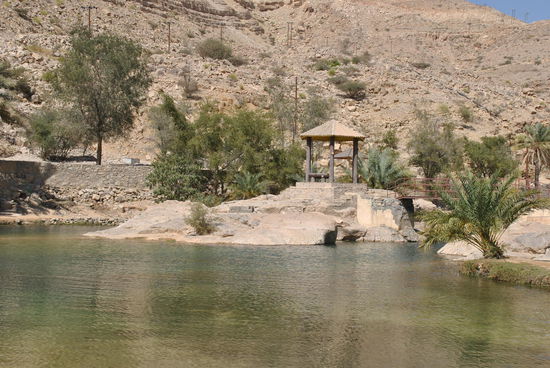 nur ein kurzer Fotostopp im Wadi Bani Kahlid