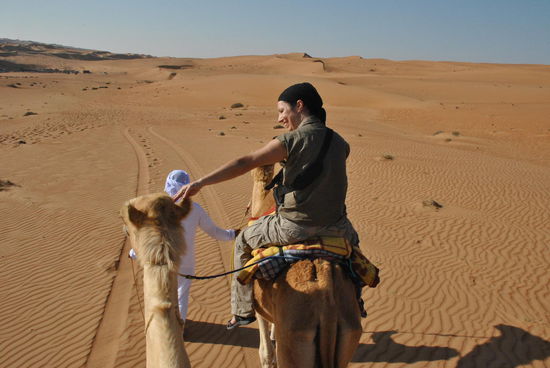 "I've been through the desert on a horse with no name. It felt good to be out of the rain." (America)