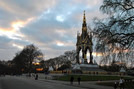 Abendstimmung vor der Royal Albert Hall