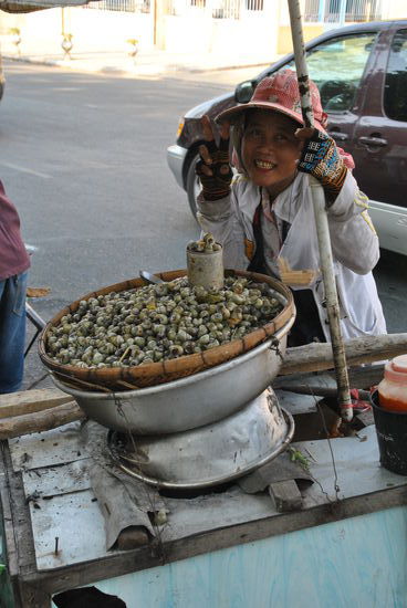 Nein, danke - kleine Schnecken dann noch nicht als Swischenmahlzeit