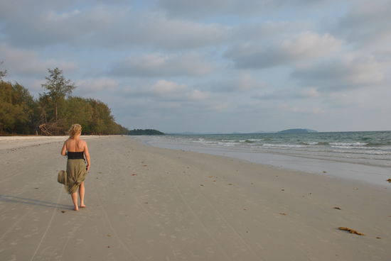 der Strand in der anderen Richtung