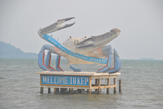 Die Krabbe wird von Jahr zu Jahr blasser und die Aufschrift "Keep Kep clean!" ist auch noch mehr Wunsch als Tatsache