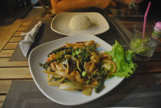 Krabben mit grünem Kampotpfeffer --- hmmmm lecker 