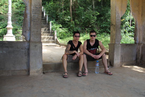 Zwischenstopp (mit bereits dezent erhöhtem Puls) im Schatten