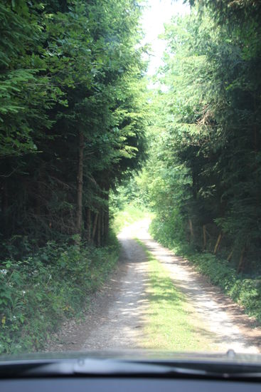 normalerweise laufe ich auf solchen Wegen und fahre nicht mit dem Auto :-/
