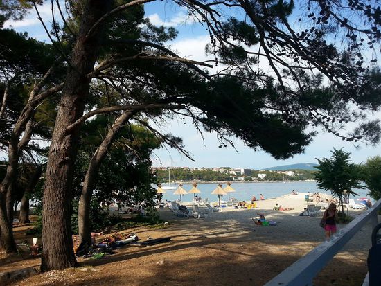 Ausblick vom Restaurant Jezevac
klar, dass da Muscheln schmecken 