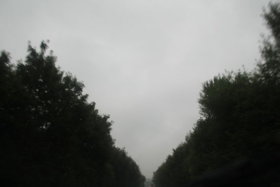 das HEIMFAHRWETTER - macht zumindest das Ende der Reise nicht soooo schwer. Bei diesem Wetter schlafe ich dann doch lieber wieder in den gemauerten Wänden.