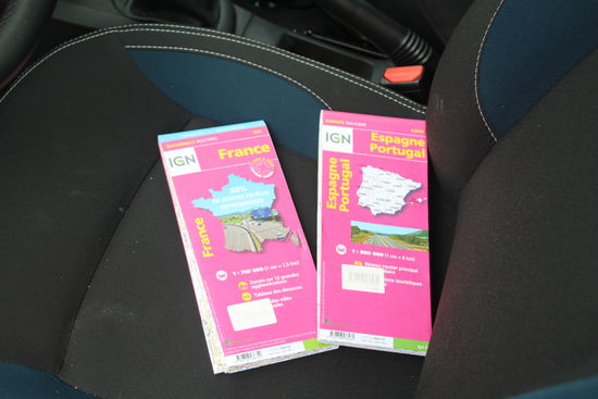 "aufgerüstet" mit Navi aus Papier im Huper U