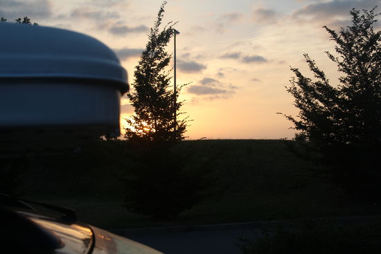 7:00 h Sonnenaufgang und Start der heutigen Etappe