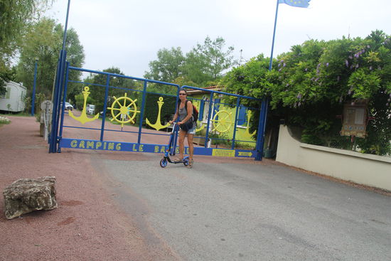 Camping Le Bateau - und los geht der Ausflug mit meinem Zweirad