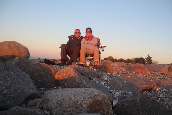 sunset-viewing in erster Reihe