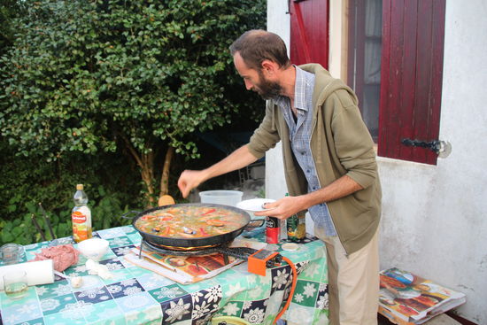 Jose bei den Vorbereitungen