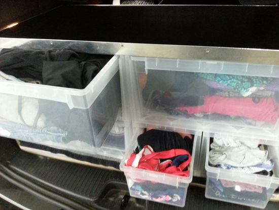 "Kleiderschrank" ist befüllt.