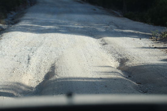 genau schauen, wo man die Reifen hin lenkt 