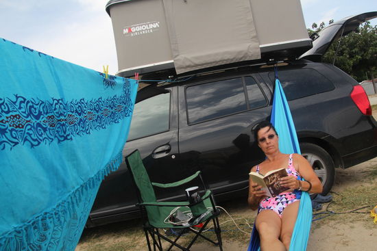 und so "abhängen am Auto" 