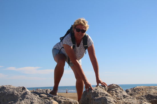 der Strandweg endet hier, aber weiter wollen wir trotzdem 