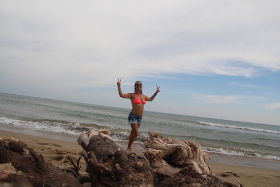 ... und kaum noch Menschen an Strand 