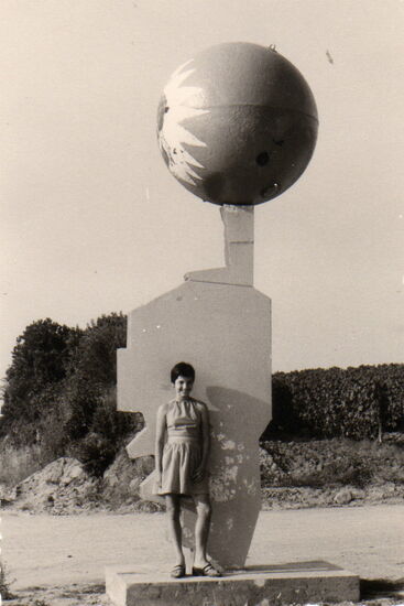 ich bin gespannt, ob der Abzweig zur Bungalow-Anlage Riva-Bella (Aleria) immer noch so aussieht  (197?)