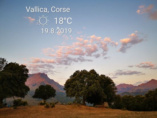 Das Gelände kurz bevor die Sonne aufgeht - ein wunderschönes Licht