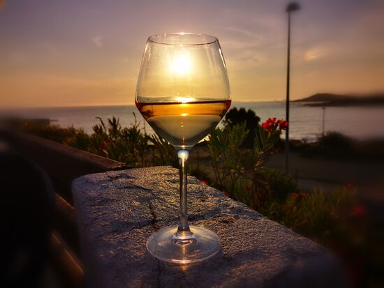 Sonnenuntergang im Glas 