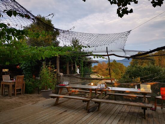 ein toller Ort, um Reisebericht zu schreiben und dann später auch zu Essen.