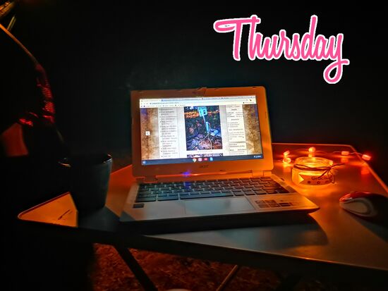 und so neigt sich der Donnerstag (franz. jeudi) dem Ende zu