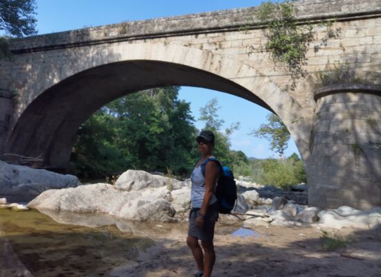 Brücke am Fluss Rizzanese