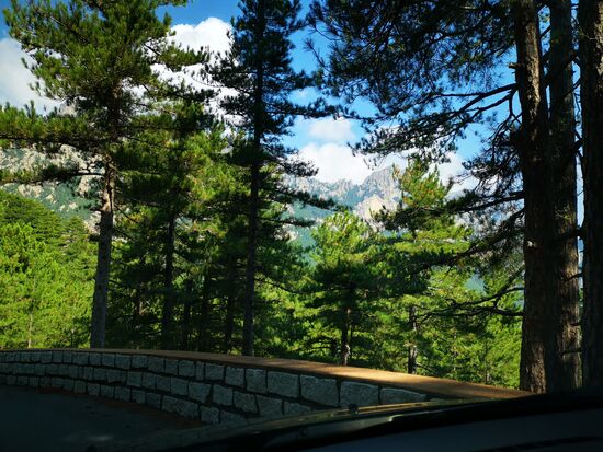 nur ein paar Stopps in Ausbuchtungen sorgen wenigstens für ein paar Fotos 