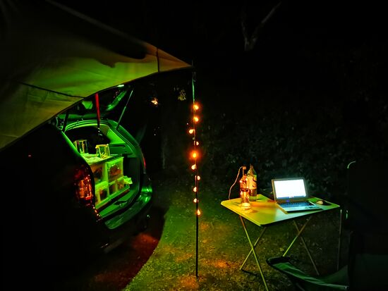 und auch beim Stellplatz ist es gemütlich 