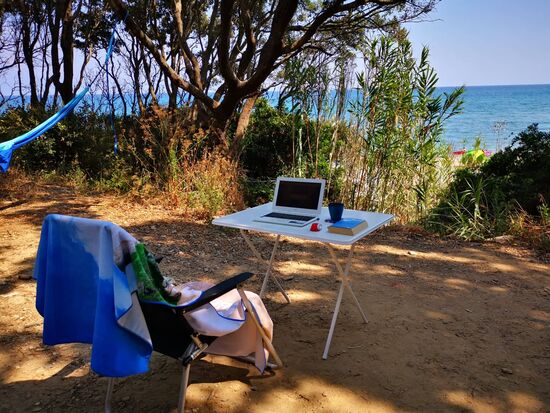 an so einen "Arbeitsplatz" könnte ich mich gewöhnen