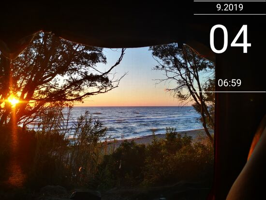 der erste Blick beim Aufwachen - jeden Morgen schön 