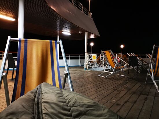 ich bevorzuge die frische Luft und den Blick in den Himmel, solange es mit Schlafen noch nicht klappt