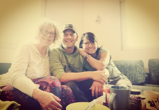 Frühstück mit Jan und Mama Evelyn