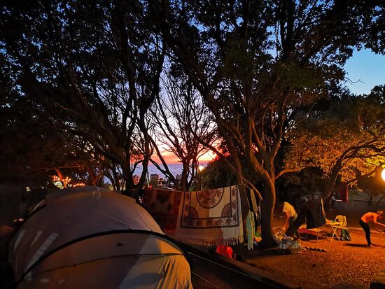 Abendstimmung am Platz