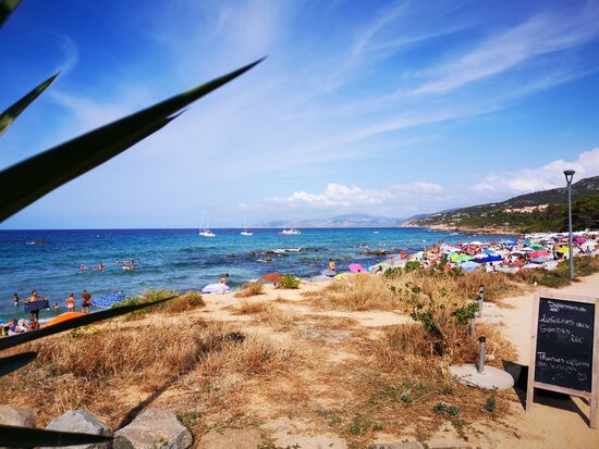 der Strand - nix für mich... viel zu heiß, viel zu viele Menschen