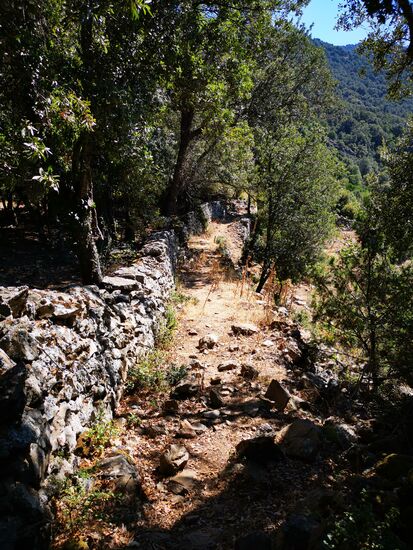 ein Stück weiter am Fluss entlang