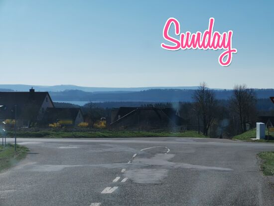 SUNday, SONNtag - die Sonne scheint - aber es ist kalt und ein eisiger Wind weht