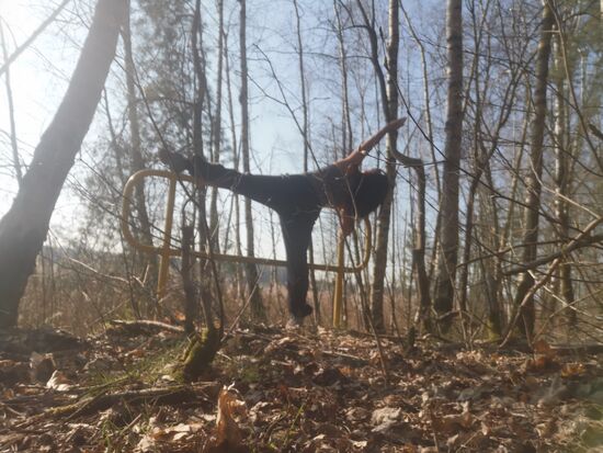 ... lässt sich kurzfristig als Trainingsstange nutzen