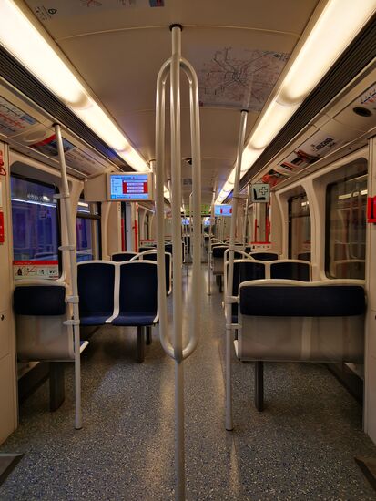 Eine leere U-Bahn - ich fühle mich ganz komisch ...