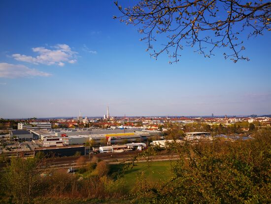 Blick Richtung Norden vom "Schweinauer Buck"