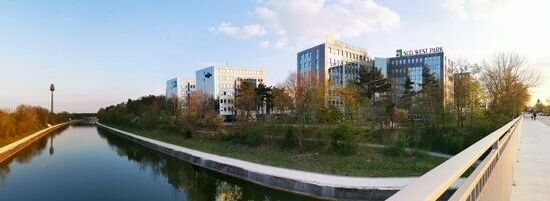 Blick auf das Gewerbegebiet Südwestpark