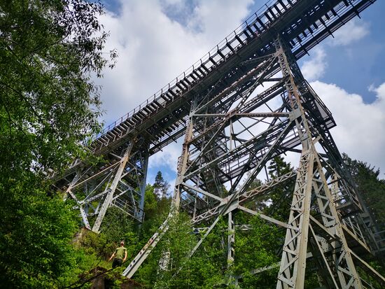 und dann ENDLICH : die Ziemestalbrücke - es gibt sie wirklich